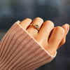 Wholesale Women's Geometric Copper Ring With Electroplating Niche Style