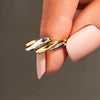 Wholesale Women's Geometric Copper Ring With Electroplating Niche Style