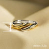 Wholesale Women's Geometric Copper Ring With Electroplating Niche Style