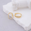 Wholesale Women's Geometric Copper Ring With Microencrusted Diamond And Electroplating Stylish Simple Ins Style
