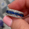 Wholesale Women's Geometric Copper Ring With Microinlaid Zirconia Design
