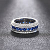 Wholesale Women's Geometric Copper Ring With Microinlaid Zirconia Design