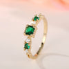 Wholesale Women's Geometric Copper Ring With Zirconia Elegant And Fashionable
