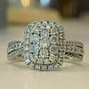 Wholesale Women's Geometric Copper Ring With Zirconia For Fashionable And Elegant Jewelry