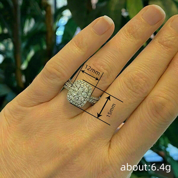 Wholesale Women's Geometric Copper Ring With Zirconia For Fashionable And Elegant Jewelry