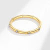 Wholesale Women's Geometric Copper Zircon Inlaid Electroplated Fashion Light Luxury Ring