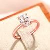 Wholesale Women's Geometric Copper Zircon Inlaid Oval Ring Jewelry