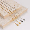 Wholesale Women's Geometric Cross Chain Necklace Titanium Steel Electroplated