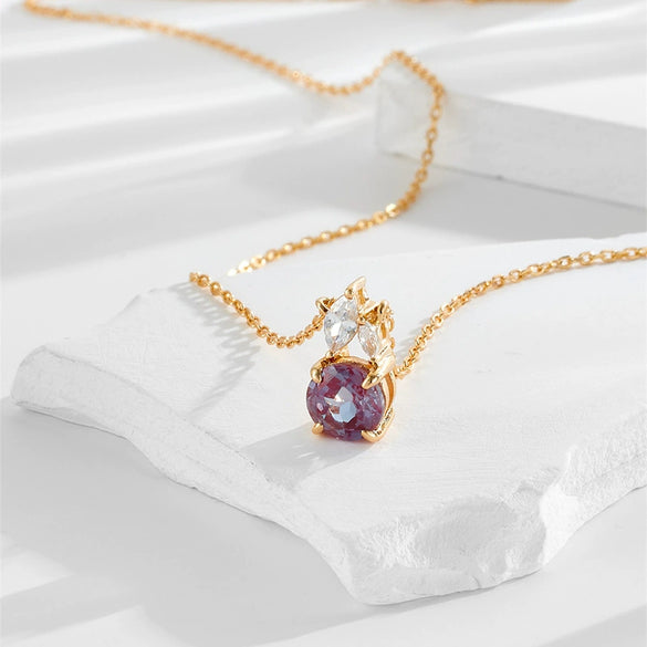 Wholesale Women's Geometric Cross Chain 925 Silver Electroplated Moissanite Clavicle Necklace