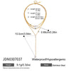 Wholesale Women's Geometric Cross Long Yshaped Necklace Electroplated Titanium Steel And Stainless Steel Jewelry