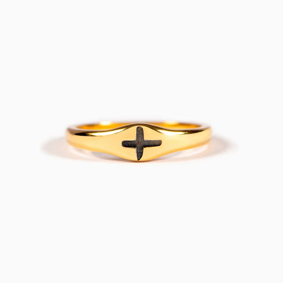Wholesale Women's Geometric Cross Ring Silver 925 Sterling Silver Electroplated