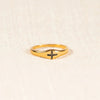 Wholesale Women's Geometric Cross Ring Silver 925 Sterling Silver Electroplated