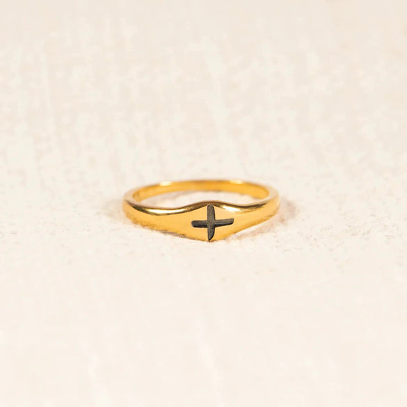 Wholesale Women's Geometric Cross Ring Silver 925 Sterling Silver Electroplated