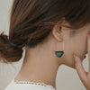 Wholesale Women's Geometric Crystal Glass Gold Plated Electroplated Retro Earrings
