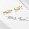 Wholesale Women's Geometric Diamond Design S925 Sterling Silver Earrings