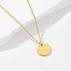Wholesale Women's Geometric Diamond Design Sterling Silver Round Pendant Cross Chain Necklace