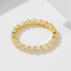 Wholesale Women's Geometric Diamond S925 Sterling Silver Ring Jewelry
