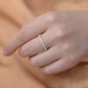 Wholesale Women's Geometric Diamond S925 Sterling Silver Ring Jewelry