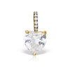 Wholesale Women's Geometric Diamond Titanium Steel Mixed Gem Inlay Colorpreserving Zircon Necklace Light Luxury Style