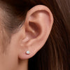 Wholesale Women's Geometric Diamond Zircon S925 Sterling Silver Earrings Set With Precious Stones