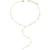 Wholesale Women's Geometric Diamondencrusted Yshaped Titanium Steel Stainless Steel Necklace With Vacuum Plating In Furnace
