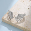 Wholesale Women's Geometric Diamondstudded Alloy 14K Gold Earrings In Light Luxury Style