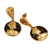 Wholesale Women's Geometric Dripping Oil Enamel Stainless Steel Earrings
