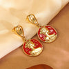 Wholesale Women's Geometric Dripping Oil Enamel Stainless Steel Earrings