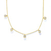 Wholesale Women's Geometric Drop Shape Diamond S925 Sterling Silver Pendant Necklace With Cross Chain