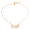 Wholesale Women's Geometric Dropshaped Stainless Steel Electroplated Necklace Old Money Minimalist Style Jewelry