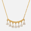 Wholesale Women's Geometric Dropshaped Stainless Steel Electroplated Necklace Old Money Minimalist Style Jewelry
