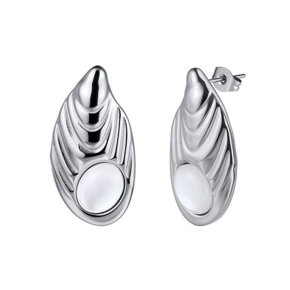 Wholesale Women's Geometric Earrings With Vacuum Real Gold Plating In Pvd Furnace And Original Design
