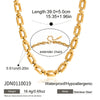 Wholesale Women's Geometric Electroplated Jewelry Set With Titanium Steel Pendant And Stainless Steel Accessories