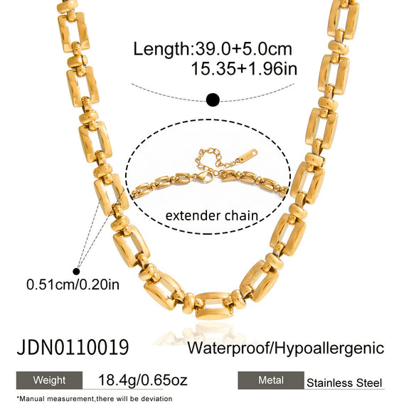 Wholesale Women's Geometric Electroplated Jewelry Set With Titanium Steel Pendant And Stainless Steel Accessories