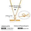 Wholesale Women's Geometric Electroplated Jewelry Set With Titanium Steel Pendant And Stainless Steel Accessories