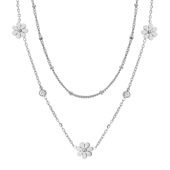 Wholesale Women's Geometric Electroplated Stainless Steel Accessories Set Of Earrings Necklaces And Bracelets