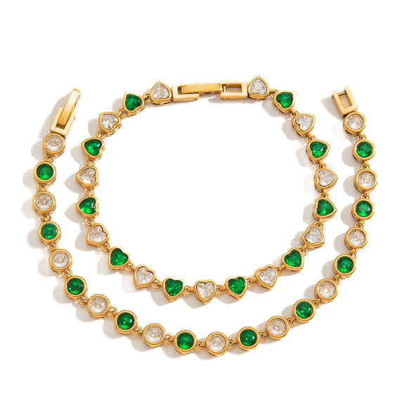Wholesale Women's Geometric Electroplated Stainless Steel Bracelet Jewelry