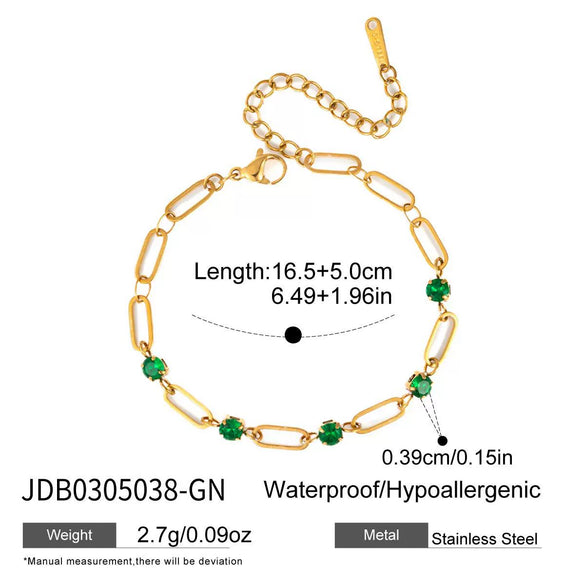 Wholesale Women's Geometric Electroplated Stainless Steel Bracelet Jewelry