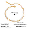 Wholesale Women's Geometric Electroplated Stainless Steel Bracelet Jewelry