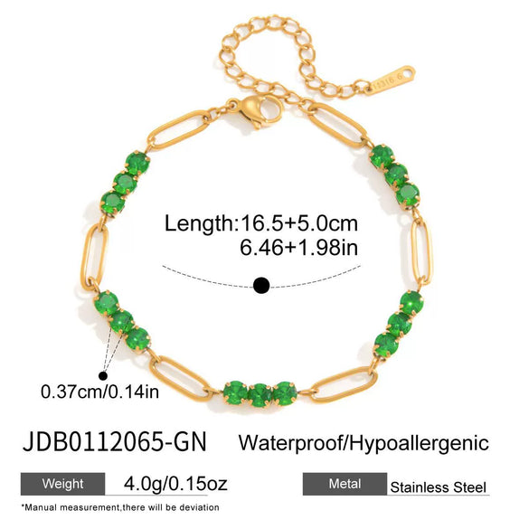 Wholesale Women's Geometric Electroplated Stainless Steel Bracelet Jewelry