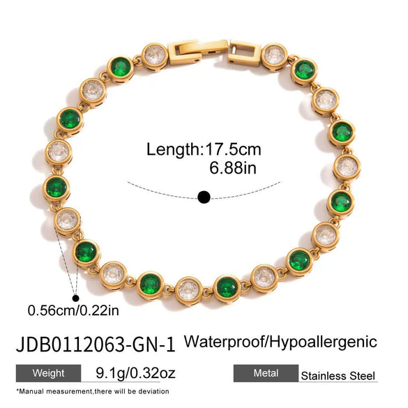 Wholesale Women's Geometric Electroplated Stainless Steel Bracelet Jewelry