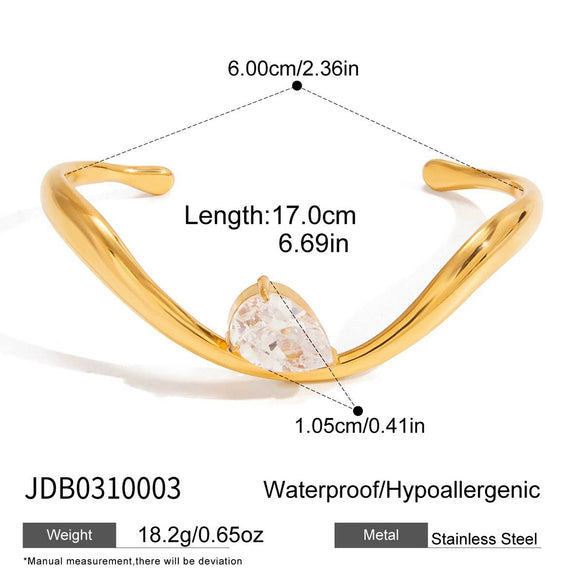 Wholesale Women's Geometric Electroplated Stainless Steel Bracelet Jewelry