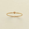 Wholesale Women's Geometric Electroplated Stainless Steel December Birthday Stone Ring