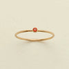 Wholesale Women's Geometric Electroplated Stainless Steel December Birthday Stone Ring