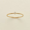 Wholesale Women's Geometric Electroplated Stainless Steel December Birthday Stone Ring