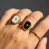 Wholesale Women's Geometric Electroplated Stainless Steel Open Ring Jewelry Hand Accessory