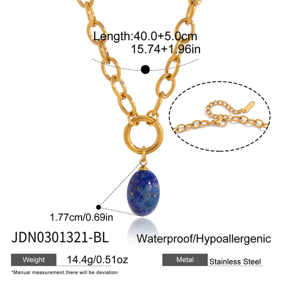 Wholesale Women's Geometric Electroplated Titanium Steel And Stainless Steel Necklace And Earrings Set Accessories