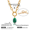 Wholesale Women's Geometric Electroplated Titanium Steel And Stainless Steel Necklace And Earrings Set Accessories