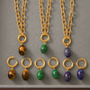 Wholesale Women's Geometric Electroplated Titanium Steel And Stainless Steel Necklace And Earrings Set Accessories
