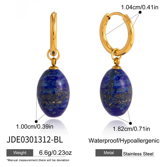Wholesale Women's Geometric Electroplated Titanium Steel And Stainless Steel Necklace And Earrings Set Accessories
